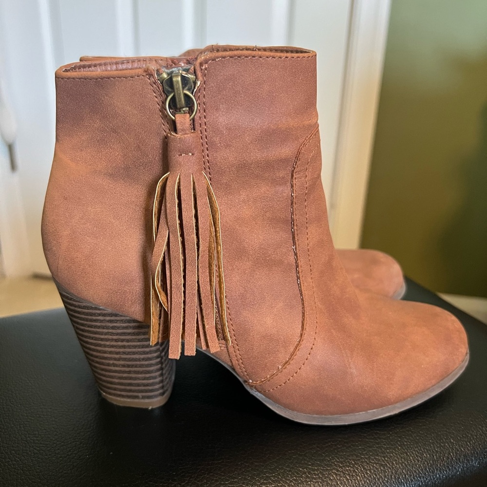 Brown booties